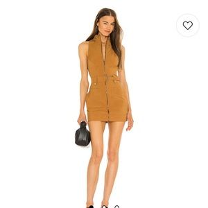 Superdown belted mini dress